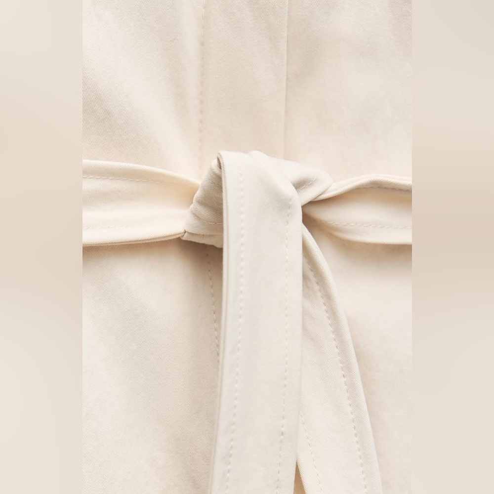 Chic Cream Button-Down Dress - Picture 8 of 8